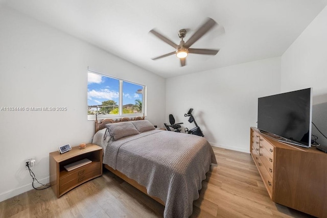 985 SW 147th Ct, Miami, FL 33194 - bedroom featuring light wood-style flooring and ceiling fan