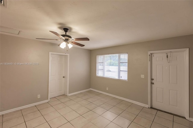 4423 Lake Ave, West Palm Beach, FL 33405 - unfurnished room featuring a ceiling fan and light tile patterned flooring