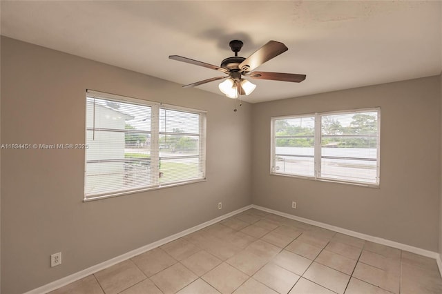 4423 Lake Ave, West Palm Beach, FL 33405 - unfurnished room with ceiling fan and light tile patterned flooring