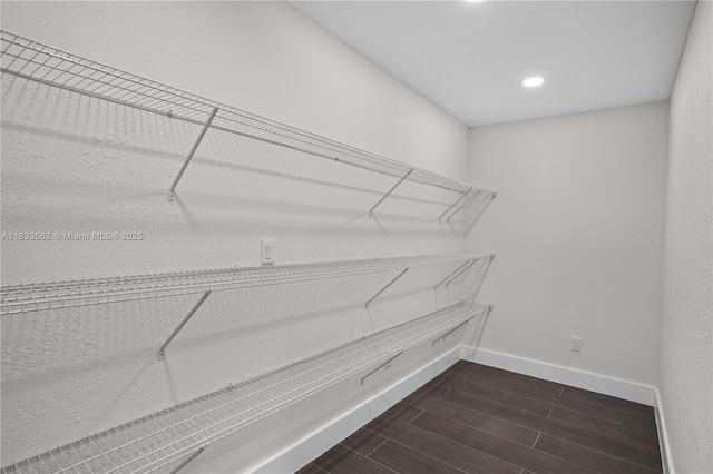 4879 NW 2nd Ct, Plantation, FL 33317 - spacious closet featuring dark wood-style flooring