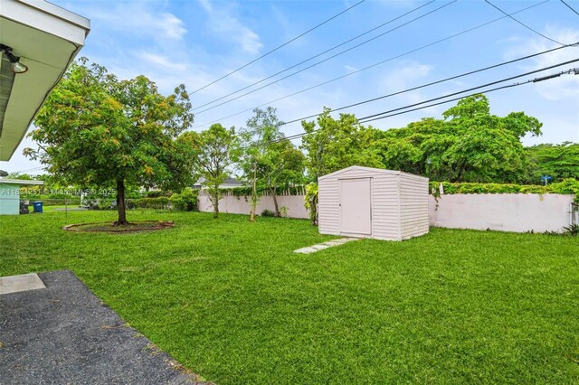 20620 Anchor Rd, Cutler Bay, FL 33189 - view of yard with a storage unit