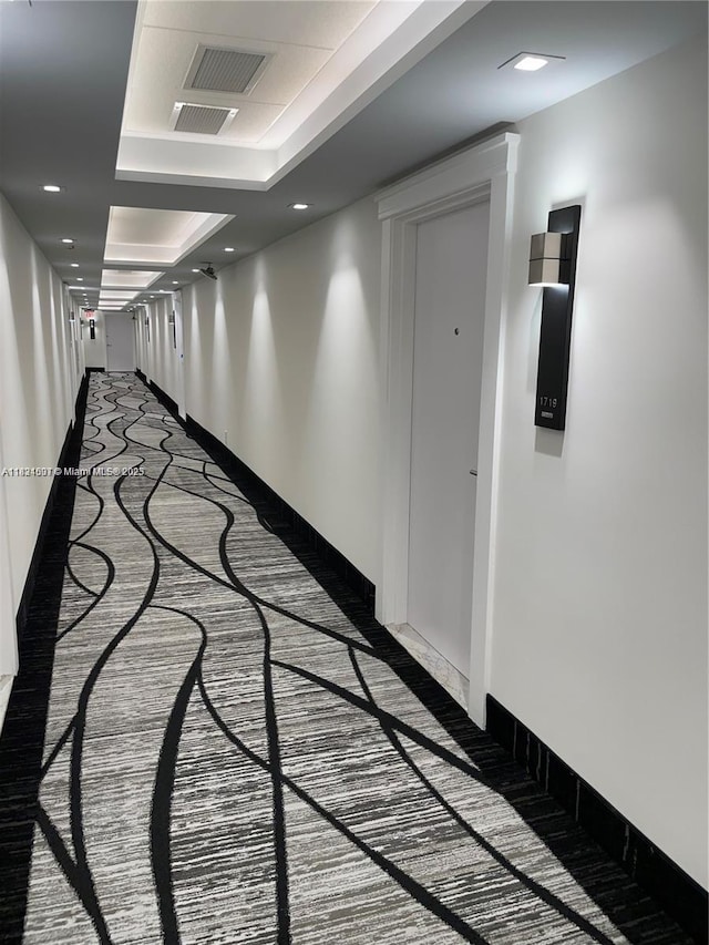 3180 S Ocean Dr Unit 1602, Hallandale Beach, FL 33009 - corridor featuring light carpet and recessed lighting