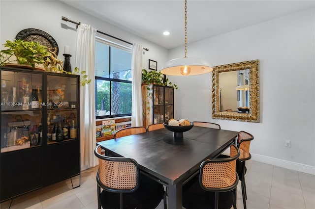 9932 NW 10th St, Miami, FL 33172 - dining area featuring tile patterned floors and recessed lighting