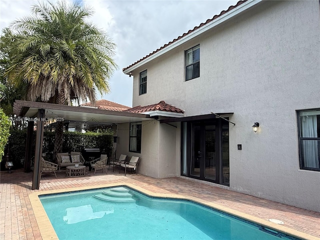 9932 NW 10th St, Miami, FL 33172 - outdoor pool with outdoor lounge area and a patio