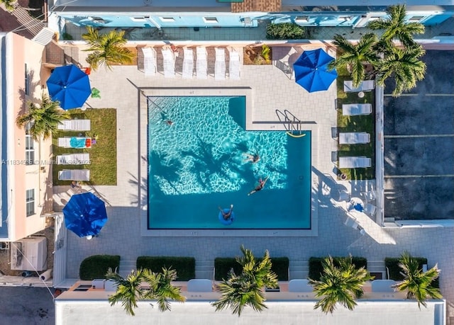 310 Arthur St Unit 9, Hollywood, FL 33019 - aerial view of a pool area