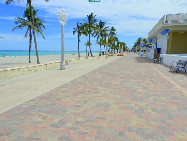 310 Arthur St Unit 9, Hollywood, FL 33019 - view of road with view of water and beach and street lighting