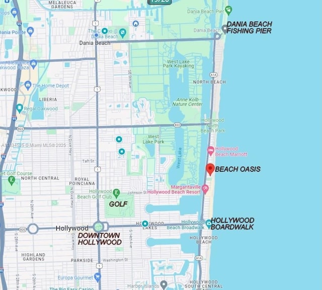 310 Arthur St Unit 9, Hollywood, FL 33019 - map of property location