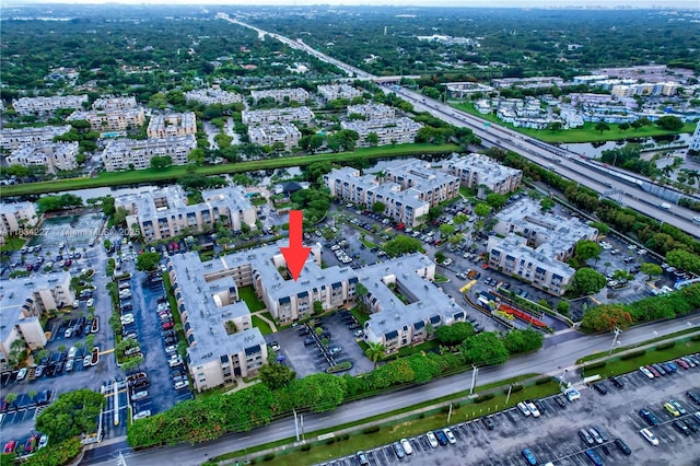 7745 SW 86th St Unit D-222, Miami, FL 33143 - aerial view of property and surrounding area featuring a large body of water