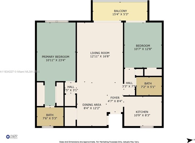 7745 SW 86th St Unit D-222, Miami, FL 33143 - view of home floor plan