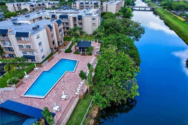 7745 SW 86th St Unit D-222, Miami, FL 33143 - community pool with a water view and a gazebo
