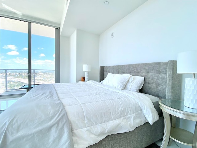 851 NE 1st Ave Unit 2802, Miami, FL 33132 - bedroom featuring floor to ceiling windows