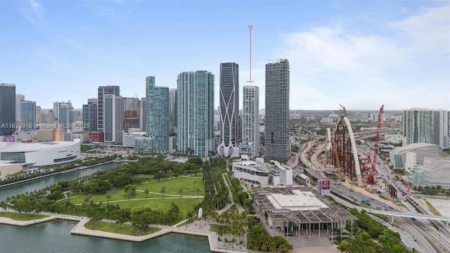 1040 Biscayne Blvd Unit 2108, Miami, FL 33132 - skyline view with a large body of water
