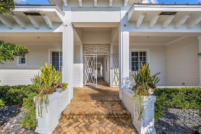 16701 SW 49th St, Southwest Ranches, FL 33331 - entrance to property with a porch