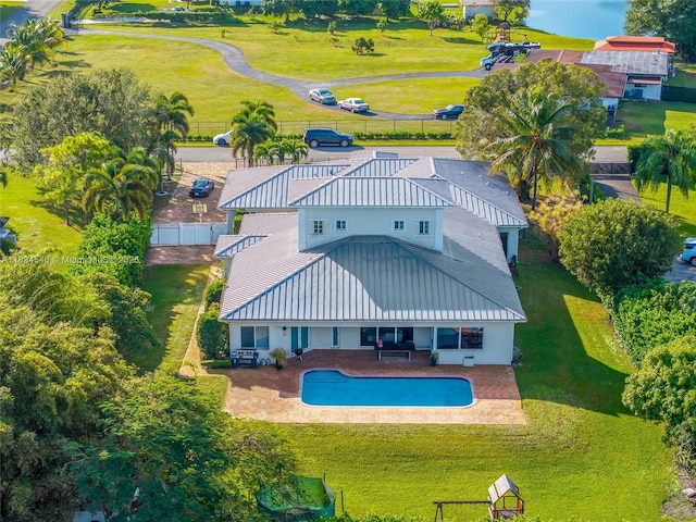 16701 SW 49th St, Southwest Ranches, FL 33331 - aerial view of property and surrounding area featuring a pool area
