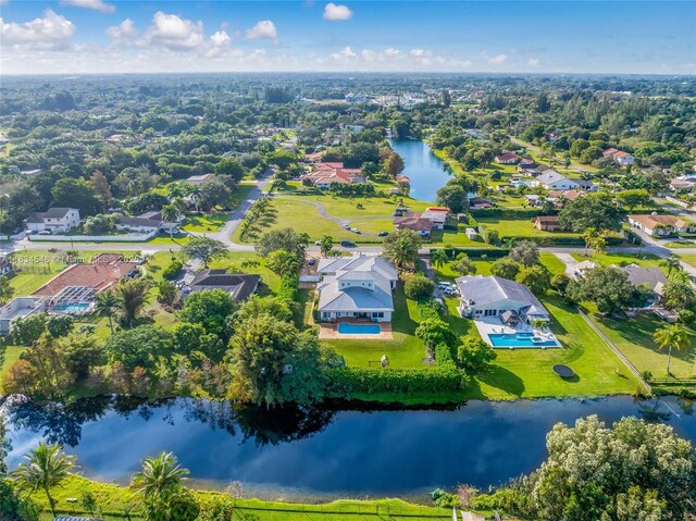 16701 SW 49th St, Southwest Ranches, FL 33331 - aerial perspective of suburban area featuring a nearby body of water