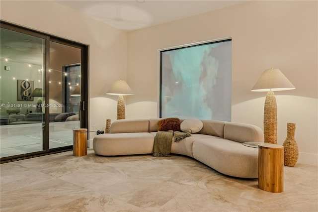 18269 SW 54th St, Miramar, FL 33029 - living room with marble finish flooring