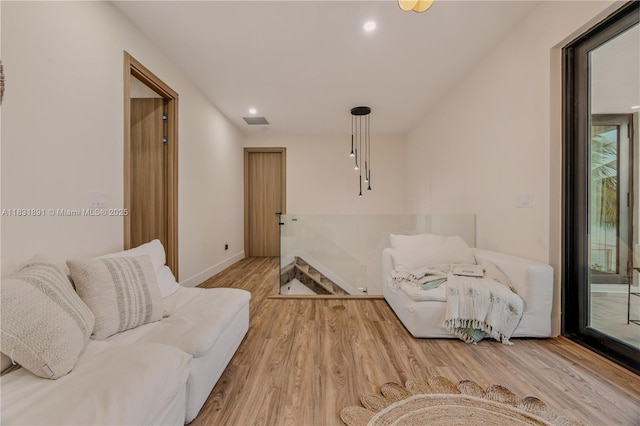 18269 SW 54th St, Miramar, FL 33029 - living area featuring wood finished floors and recessed lighting