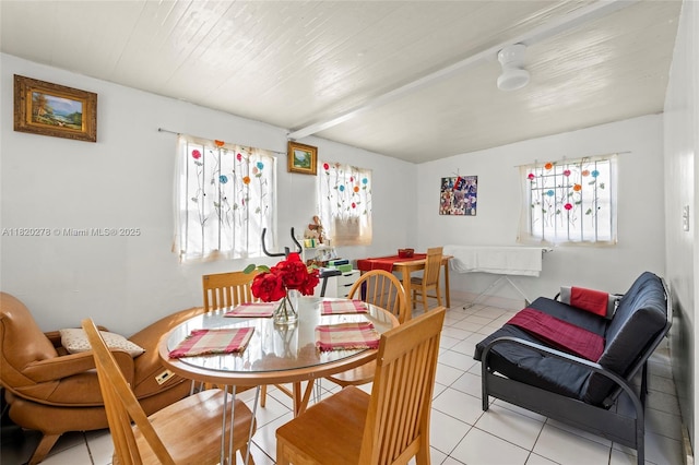 1430 NE 148th St, Miami, FL 33161 - dining space with light tile patterned floors