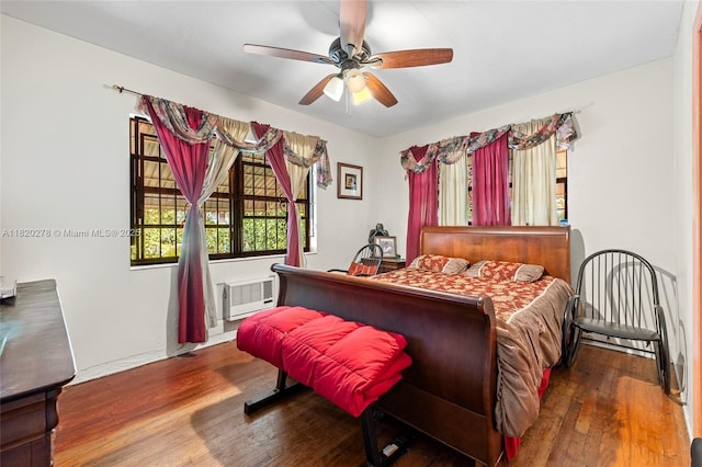 1430 NE 148th St, Miami, FL 33161 - bedroom with wood finished floors and ceiling fan