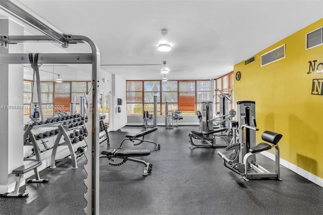 1000 Parkview Dr Unit 114, Hallandale Beach, FL 33009 - gym featuring baseboards