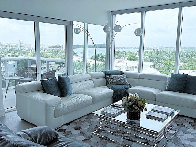 10275 Collins Ave Unit 722, Bal Harbour, FL 33154 - living room with plenty of natural light and a city view