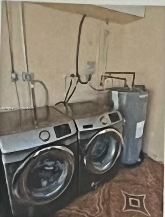 12625 NW 1st Ct, North Miami, FL 33168 - washroom with washer and dryer