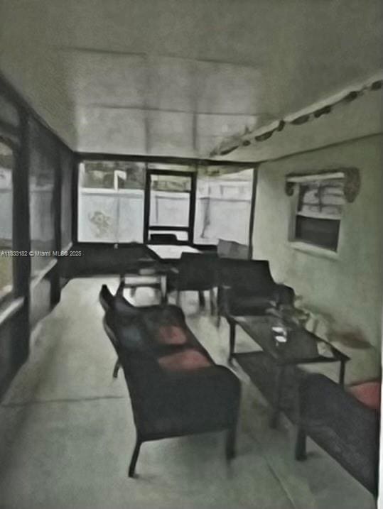 12625 NW 1st Ct, North Miami, FL 33168 - interior space with finished concrete flooring and plenty of natural light