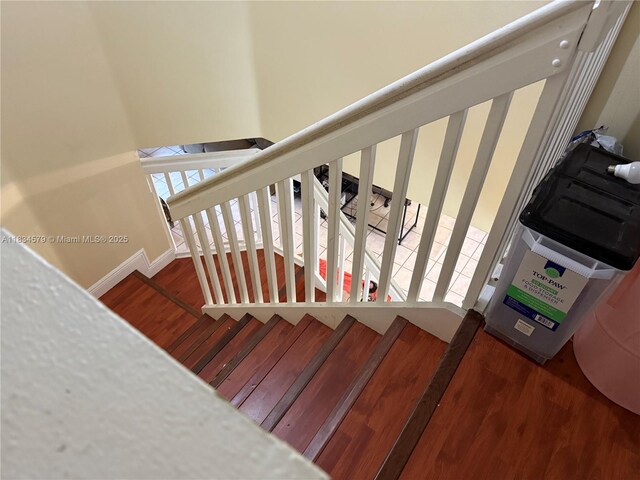 1851 SW 101st Way, Miramar, FL 33025 - stairway featuring wood finished floors