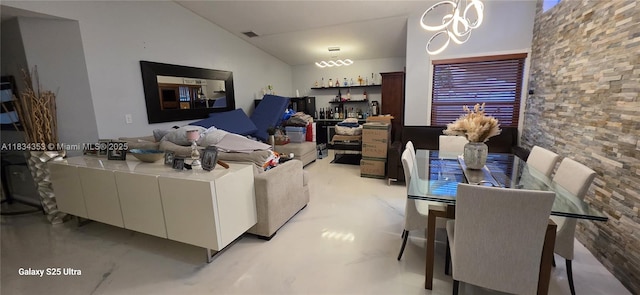 19185 SW 25th Ct, Miramar, FL 33029 - living room featuring vaulted ceiling