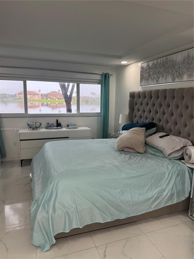 13355 SW 16th Ct Unit 105E, Pembroke Pines, FL 33027 - bedroom featuring marble finish floors