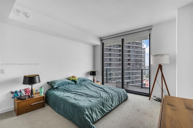 501 NE 31st St Unit 2308, Miami, FL 33137 - carpeted bedroom featuring expansive windows