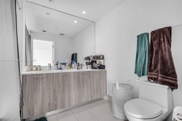 501 NE 31st St Unit 2308, Miami, FL 33137 - full bathroom with double vanity and recessed lighting