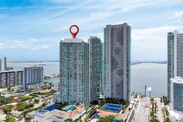 501 NE 31st St Unit 2308, Miami, FL 33137 - view of building exterior featuring a water view and a city view