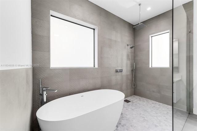 8220 SW 193rd Ter, Cutler Bay, FL 33157 - full bath featuring walk in shower and a soaking tub