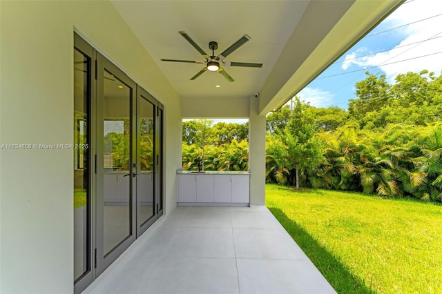 8220 SW 193rd Ter, Cutler Bay, FL 33157 - view of patio featuring ceiling fan