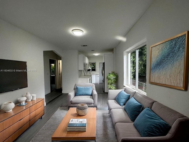 1812 NW 64th St, Miami, FL 33147 - living room featuring wood finished floors