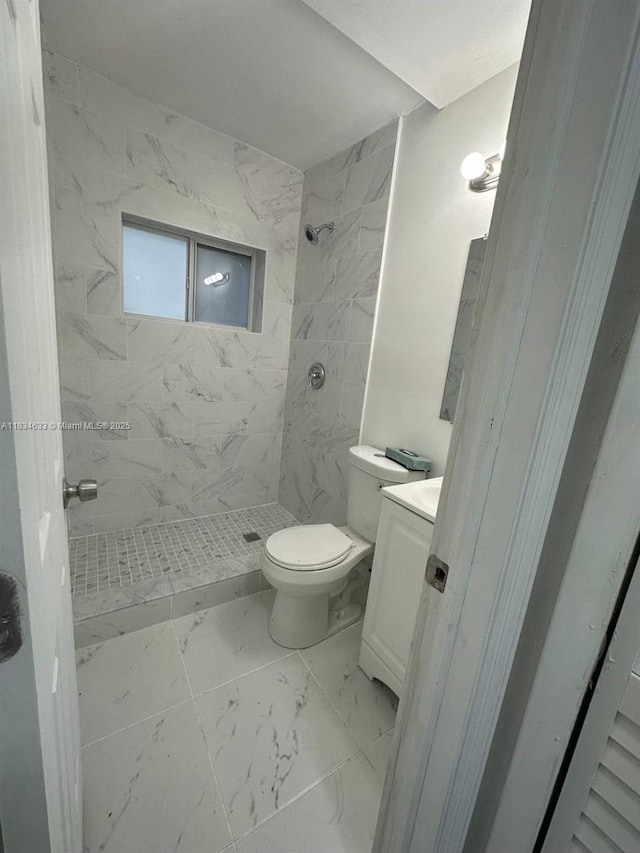 1812 NW 64th St, Miami, FL 33147 - full bath featuring marble look tiles, vanity, and a shower stall