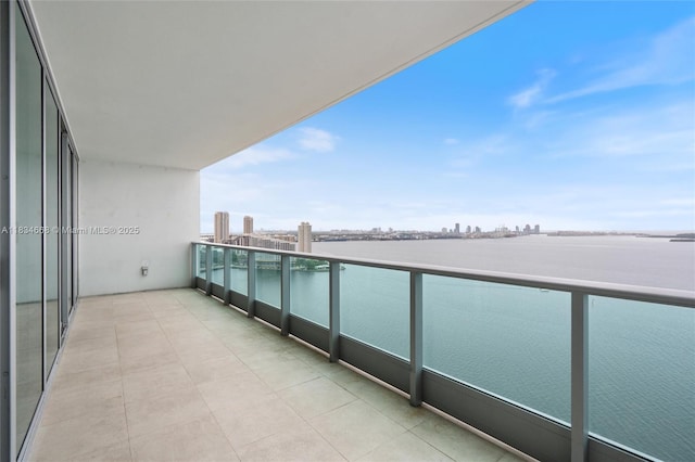 1331 Brickell Bay Dr Unit 2705, Miami, FL 33131 - balcony featuring a skyline view and a water view