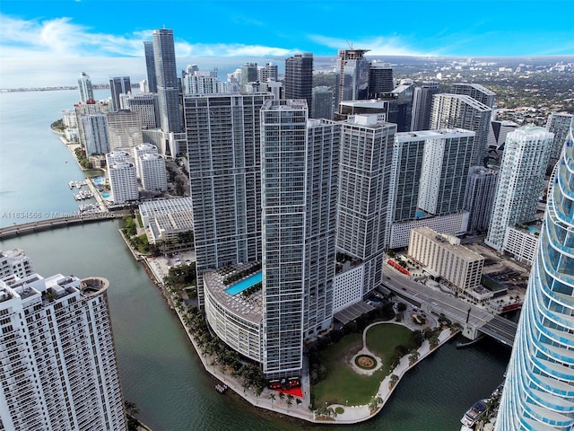 465 Brickell Ave Unit 4505, Miami, FL 33131 - view of city skyline featuring a nearby body of water