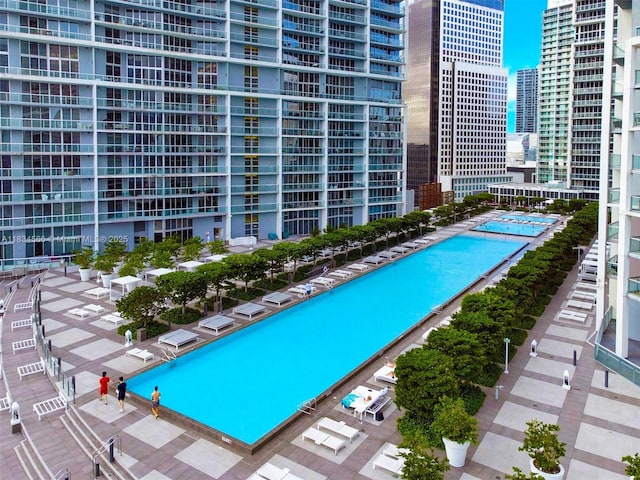 465 Brickell Ave Unit 4505, Miami, FL 33131 - view of pool featuring a city view