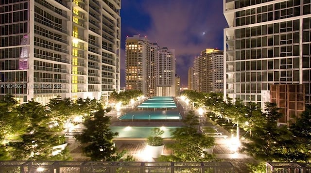465 Brickell Ave Unit 4505, Miami, FL 33131 - property at night featuring a view of city lights