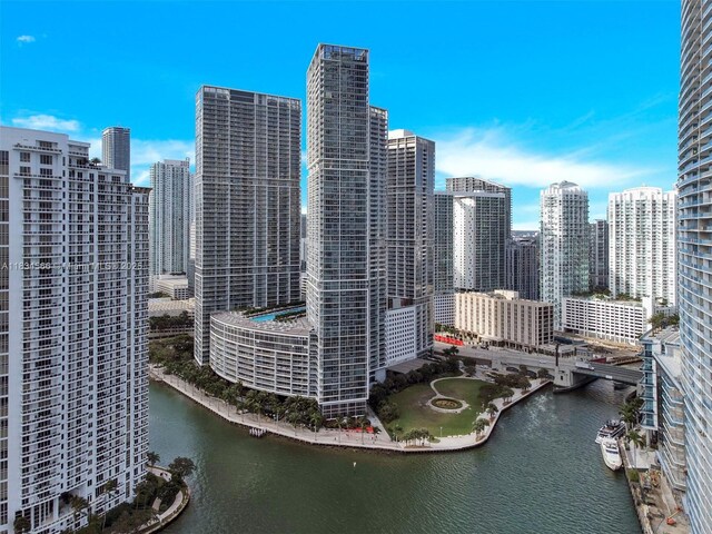 465 Brickell Ave Unit 4505, Miami, FL 33131 - view of city skyline with a large body of water