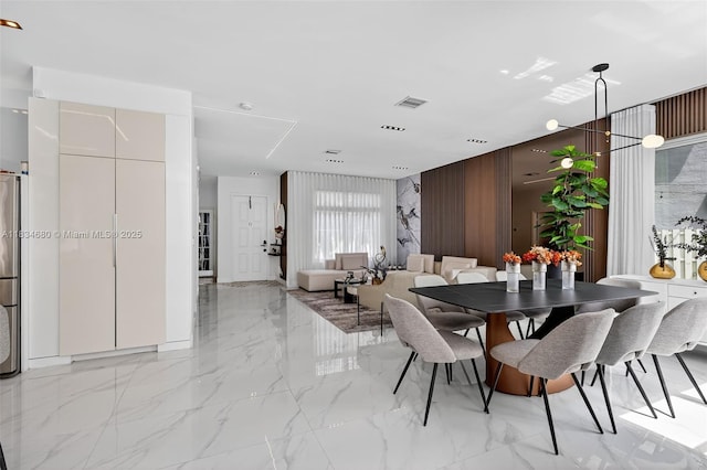 2036 SW 159th Ave, Miramar, FL 33027 - dining space featuring light marble finish floors