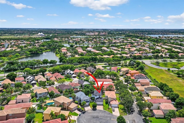 2036 SW 159th Ave, Miramar, FL 33027 - aerial perspective of suburban area featuring a large body of water