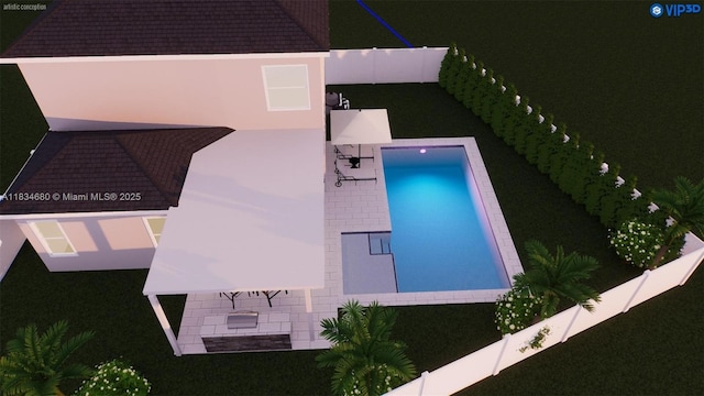 2036 SW 159th Ave, Miramar, FL 33027 - outdoor pool featuring a fenced backyard