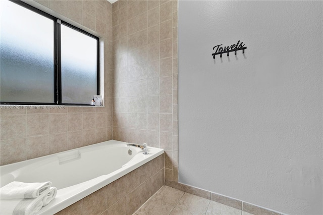 22486 SW 110th Ct, Miami, FL 33170 - full bathroom with a garden tub and tile patterned floors