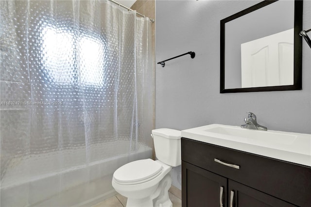 22486 SW 110th Ct, Miami, FL 33170 - bathroom with vanity, shower / tub combo with curtain, and tile patterned floors