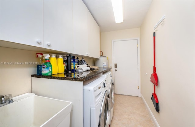 1583 SW 191st Ave, Pembroke Pines, FL 33029 - laundry area with washer and dryer and cabinet space