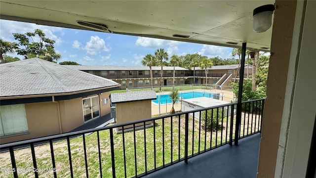 1711 Dixon Blvd Unit 240, Cocoa, FL 32922 - community pool featuring a shed