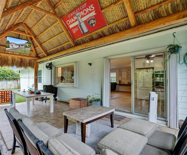 7735 Edgewater Dr, Lake Clarke Shores, FL 33406 - view of patio / terrace featuring a gazebo
